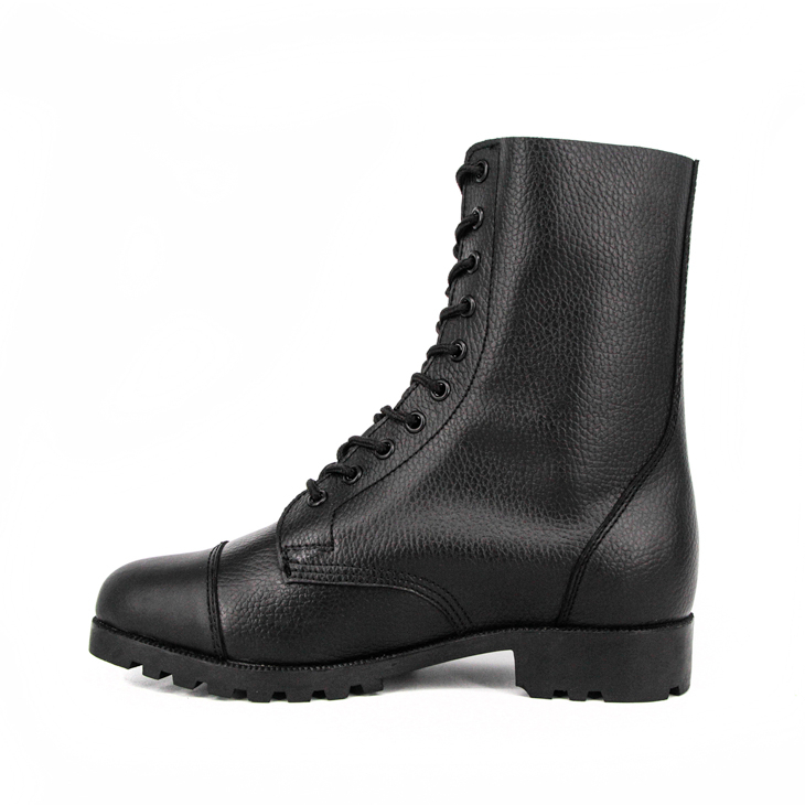 Botas de couro cheias de couro da pol&iacute;cia de infantaria de ca&ccedil;a 6201