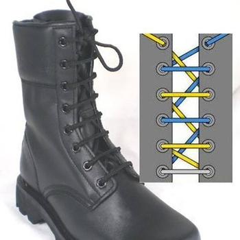 tie combat boots