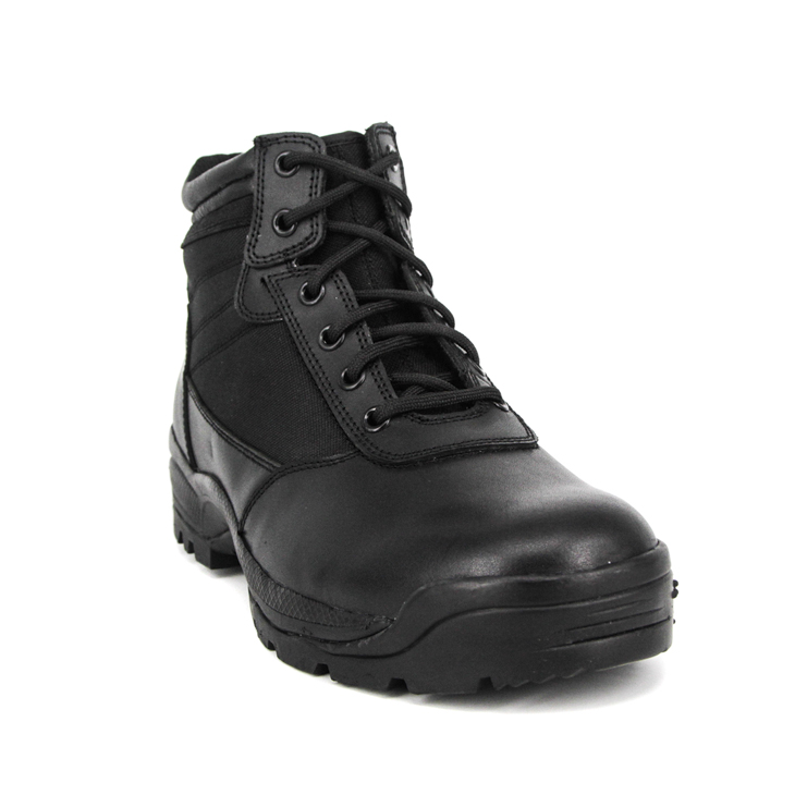 รองเท้าบูทยุทธวิธีทหารสีดำกันน้ำหุ้มข้อ 4108