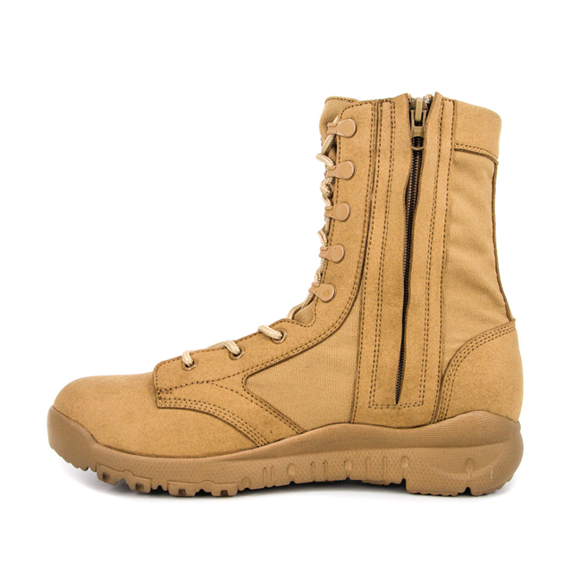 メンズ アーミー サイドジッパー付き ワーク デザートブーツ 7276