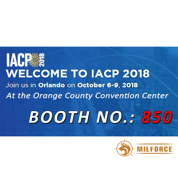 บูธของ Milroce หมายเลข: 850 ยินดีต้อนรับสู่ IACP 2018! 