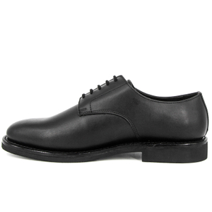 Comfortable black leather office shoes 1207