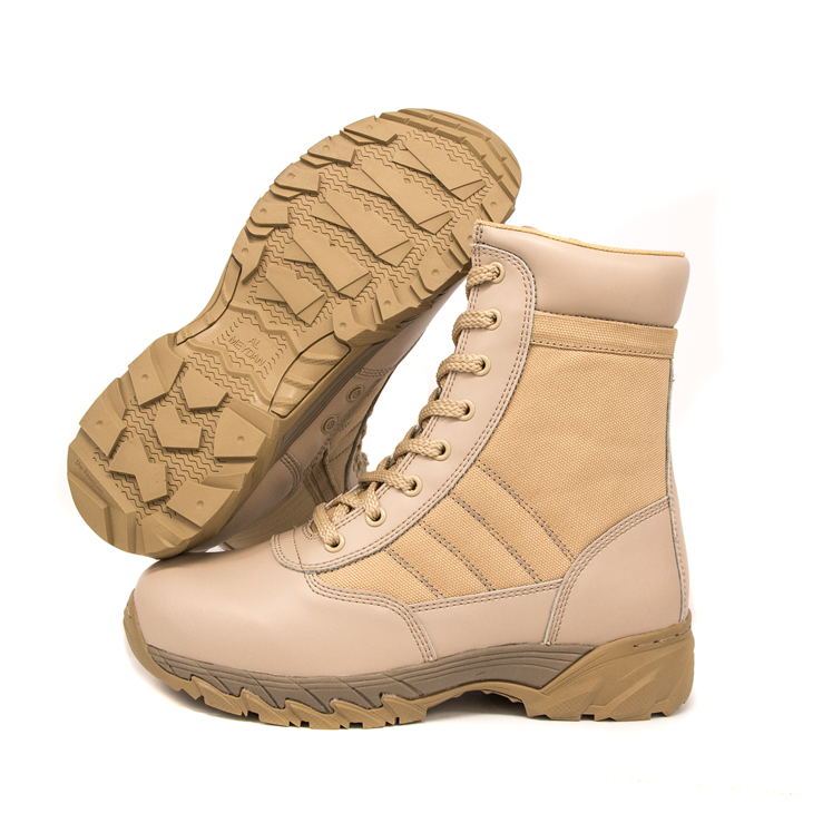 Mataas na kalidad na murang mga espesyal na pwersang leather military desert boots 7255