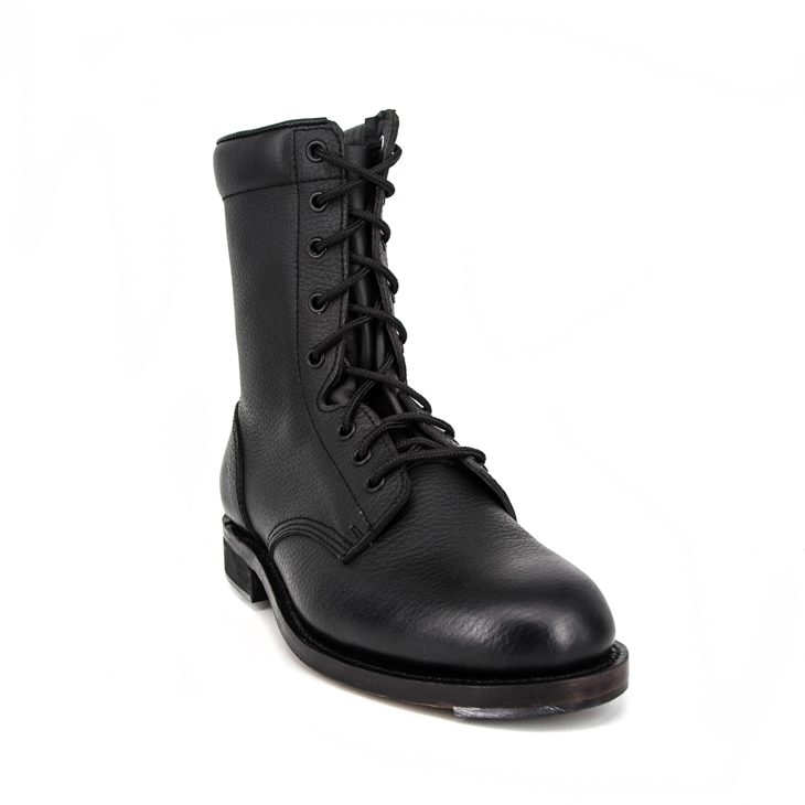 Sepatu bot kulit penuh timbul militer wanita Amerika Malaysia 6242