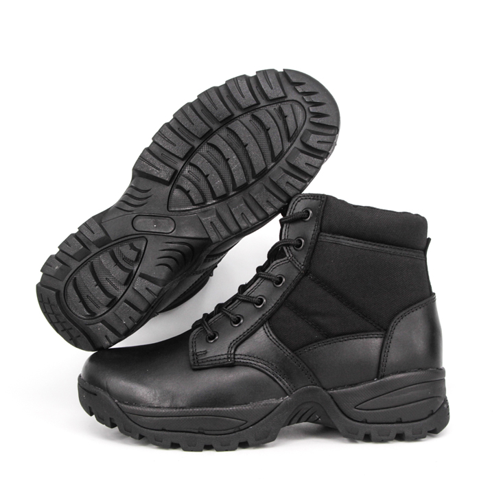 Lightweight police black tactical boots 4111 from China Manufacturer