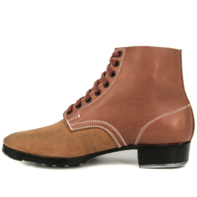 Německo hněd&eacute; zak&aacute;zkov&eacute; vojensk&eacute; celokožen&eacute; boty 6287