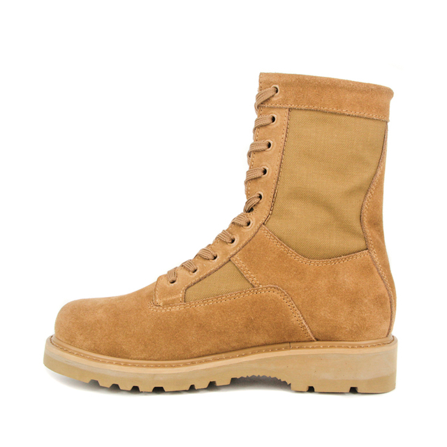 Смеђе мушке војне кожне пустињске чизме 7270