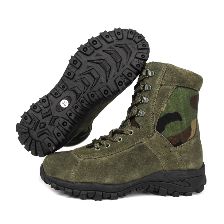 Olive green camo military desert boots 7281