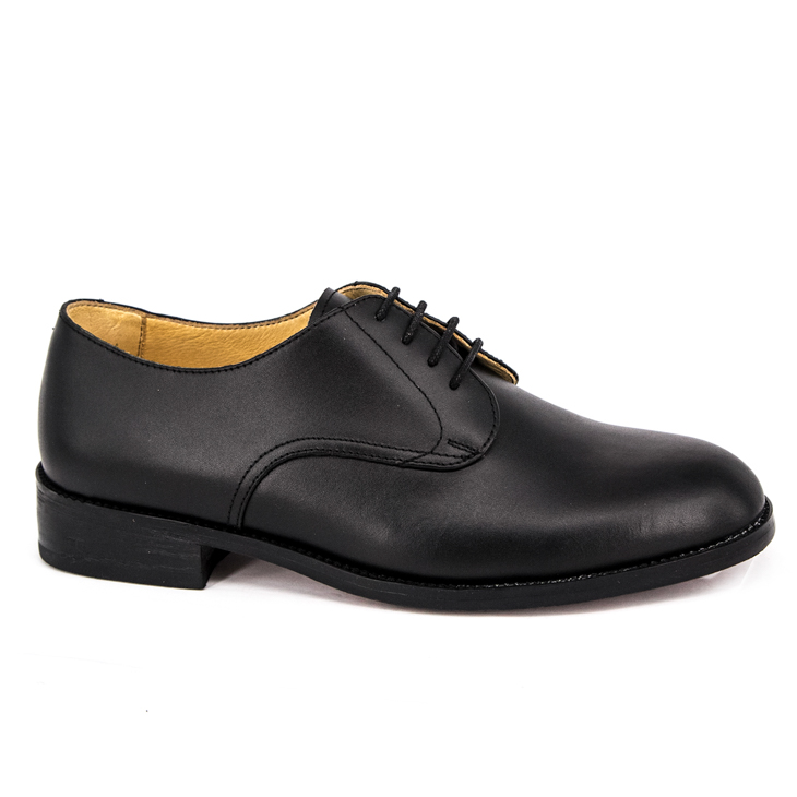 Black leather waterproof office shoes for men 1211