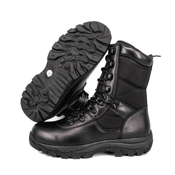 Schwarze wasserdichte milit&auml;rische Kampfstiefel im Gro&szlig;handel 4287