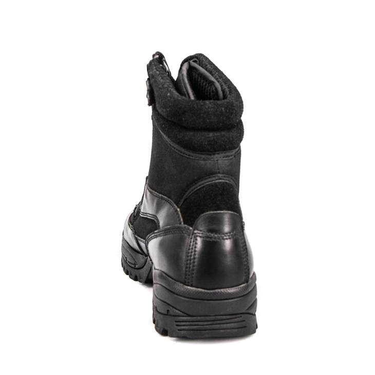 shiny tactical boots