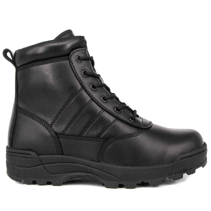 Ankle hiking full leather men military tactical boots 6123