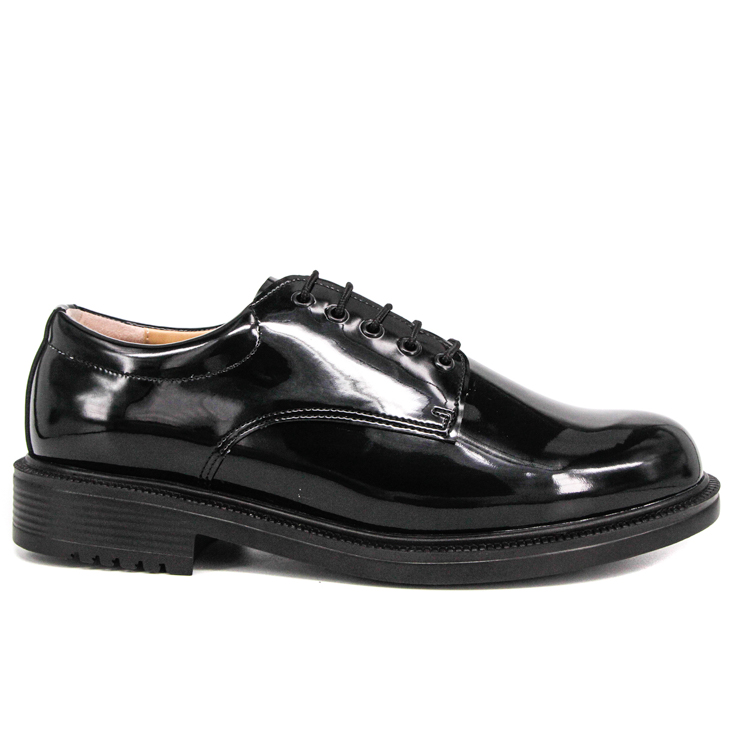 Uniform wholesale patent leather police office shoes 1281