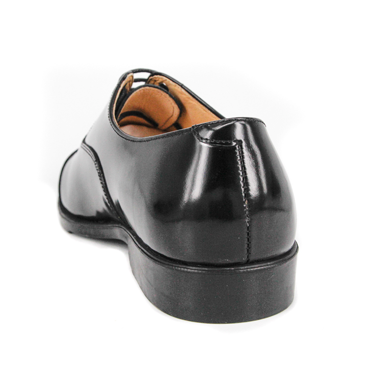 Wanajeshi viatu vya juu vya ngozi nyeusi vya ofisi 1253