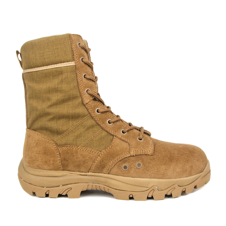 Wholesale men brown color military desert boot 