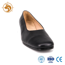 Black low heel female office shoe 