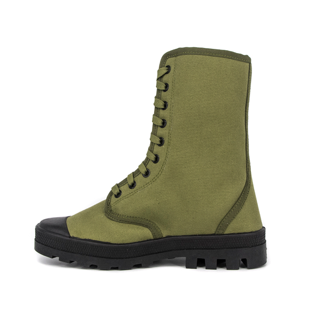 MILFORCE 고품질 전술 군사 부츠 남자 안전 부츠 군사 캔버스 부츠