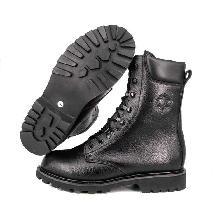 Malaysia jungle top grain leather insulated military boots 62103 from